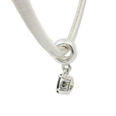 VERY RARE Genuine PANDORA 790584SQ Close To My Heart Silver & 14k Smoky Quartz Dangle Only